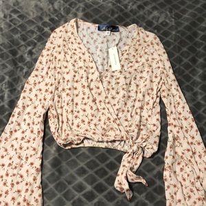 XS francescas top light pink with flowers